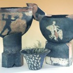 raku work by Louise Michaels