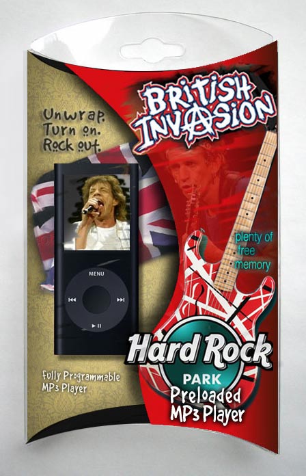 Hard Rock MP3 Package Design